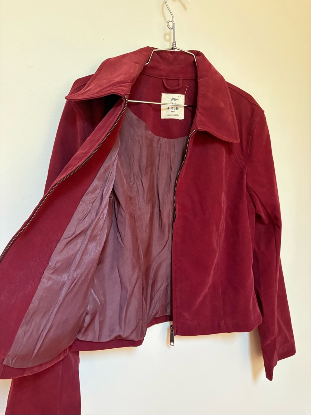 NWOT Free People We The Free River Vegan Suede Jacket Size Medium - Picture 7 of 15